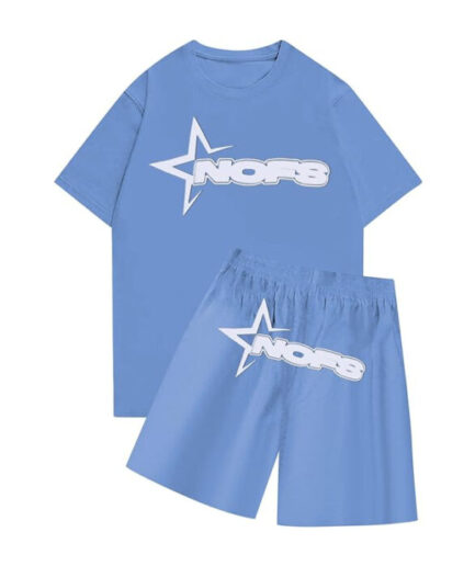 Nofs Short With T shirt Summer Set – Sky Blue