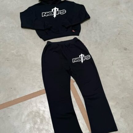 New None Of Us Trapstar Tracksuit Black